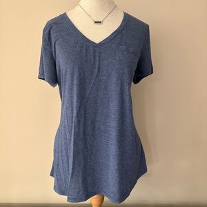 SO Women's Heather Navy Blue V-Neck Tee